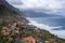 View of the Northern coastline of Madeira,