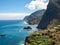 View of the Northern coastline of Madeira, Portugal