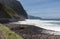 View of the Northern coastline of Madeira, Portugal, in the Sao Vicente area