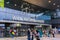 View of the northern entrance gate to Wien Hauptbahnhof, the main railway station in Vienna,