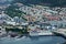 view on northern European city Bergen in Norway