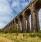 The view northward beside the Ouse Valley viaduct in Sussex, UK