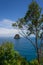 View of a Nosy Kivinjy Sugarloaf Rock in the sea, Madagascar