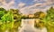 View of Novodevichy Pond in Moscow