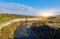 View from Novoplanivskiy Bridge to the Smotrych River Canyon, Kamianets-Podilskyi