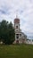 View on Novotorgsky Borisoglebsky Monastery in Torzhok. It is a town in Tver Oblast, Russia, located on the Tvertsa River. Torzhok