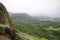 View from the Nu`uanu Pali Lookout, one of the most popular attractions in Honolulu, Hawaii