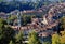 A view of the Nydeggkirche and the streets of the historic part of Bern, Switzerland