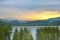 View of Nyrsko dam in Czech Republic