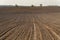 View oÐ° a ploughed fields in spring