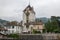 View on Oberhofen Castle - living museum in Switzerland