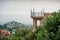 View of the observation deck and Benalmadena town