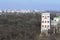 View from the observation deck to the Gomel palace and park ensemble. Early spring