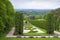 View from the observation deck of the Valley of roses.Park of Kislovodsk