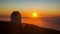 View Of Observatories From Top Of Roque De Los Muchachos, La Palma