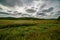 View from observatory overlooking wildlife refuge under cloudy skies in the Erie national wildlife refuge near Cambridge springs