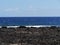 View at the Ocean with breakers at the coast