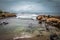 View of ocean from Galle Fort in Sri Lanka