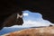 View of the ocean from the Remarkable Rocks on Kangaroo Island,