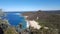 View of the ocean and Shoal Bay from Mount Tomaree, Australia