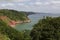 View of Oddicombe beach, Devon, UK