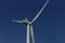 View of the offshore windmills of Rampion windfarm off the coast of Brighton, Sussex, UK