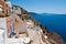 View of Oia village on the island of Santorini also known as Thera, Greece.