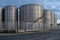 View oil distribution terminals Tanks in Malaga Port