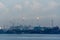 A view of the oil refinery industry and ocean waters being patrolled by Singapore Coast Guard