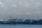 A view of the oil refinery industry and ocean waters being patrolled by Singapore Coast Guard