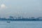 A view of the oil refinery industry and ocean waters being patrolled by Singapore Coast Guard