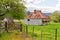 View of an old abandoned farm house