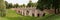 View of old bridge in Tsaritsyno Park. Autumn. Moscow. Russia.