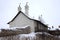 View of old building on territory of Kazan Kremlin