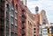 View of the old buildings in the Tribeca neighborhood of Manhattan, New York City