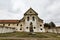 View of the old Capuchin monastry in Ukraine against a cloudy sky in the afternoon