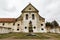 View of the old Capuchin monastry in Ukraine against a cloudy sky in the afternoon