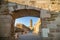 View at the Old Cathedral Seu Vella with Segre river in Lleida - Spain