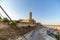 View at the Old Cathedral Seu Vella with Segre river in Lleida - Spain