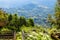 view from old cemetery on mountain in Batumi city