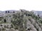 View of the old church in mountain and part of the wall surrounding the Old Town of Kotor in Montenegro.