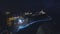 View of the old city of Jaffa in Tel Aviv at night