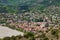 View of the old city Mtskheta and Svetitskhoveli Cathedral