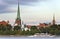 View on the old city of Riga, Europe