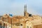 View of Old City from roof in Yazd, Iran