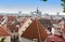 View of Old city\'s roofs. Tallinn. Estonia