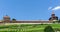 View of the old fortress and city walls in Esslingen with the local vineyard below