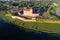 View of the old fortress-prison of the town of Hameenlinna, morning. Finland