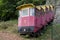 View of an old Funicular car in San Pellegrino Lombardy Italy on October 5, 2019