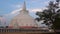 The view on the old giant Ruwanweliseya Dagoba stupa. Anuradhapura, Sri Lanka